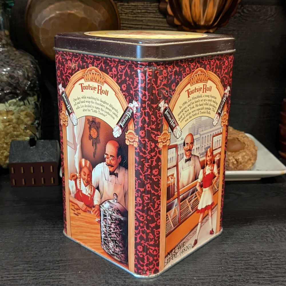 Tootsie Roll 1992 Reproduction Decorative Tin